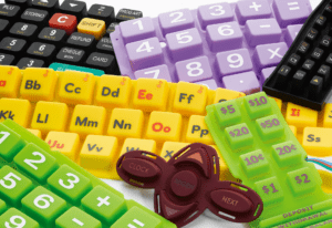 Custom silicone rubber keypad for industrial control