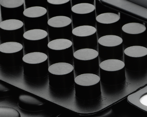Silicone rubber foot close-up view showing non-slip texture