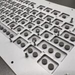 Carbon contacts on PCB for rubber keypad