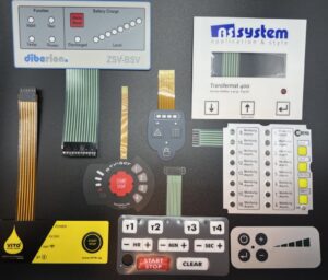 Sliver and copper circuit membrane switches